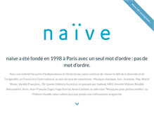 Tablet Screenshot of naive.fr